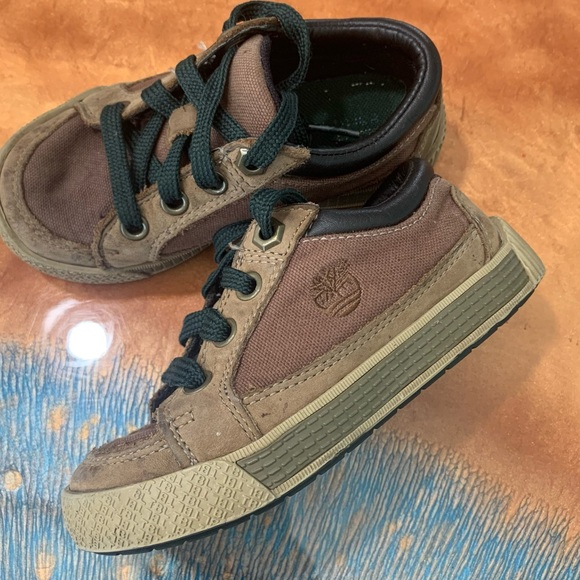 Timberland Brown Leather Sneakers lowtop - Picture 1 of 8